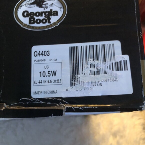 New Georgia Boot size 10.5W Men’s Brown Wellington Working Boots - Picture 5 of 7